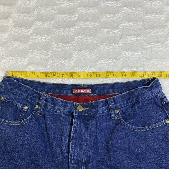 CRAFTSMAN Men's 38x32 Blue Denim Work Jeans - Picture 6 of 12